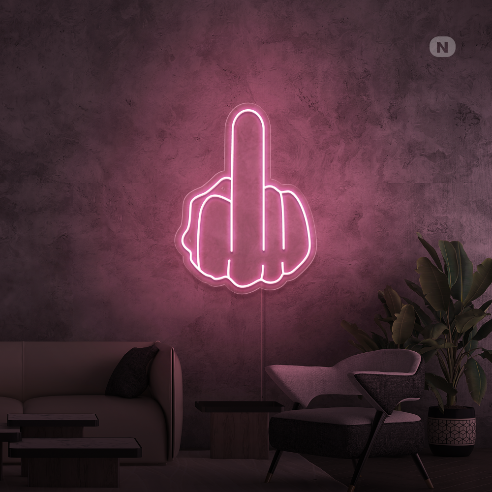 Neonskilt Langfinger