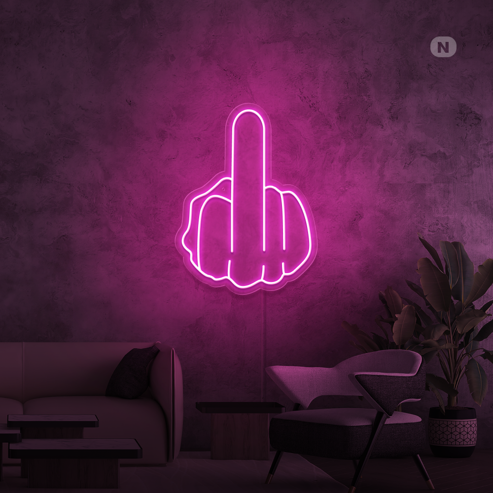 Neonskilt Langfinger