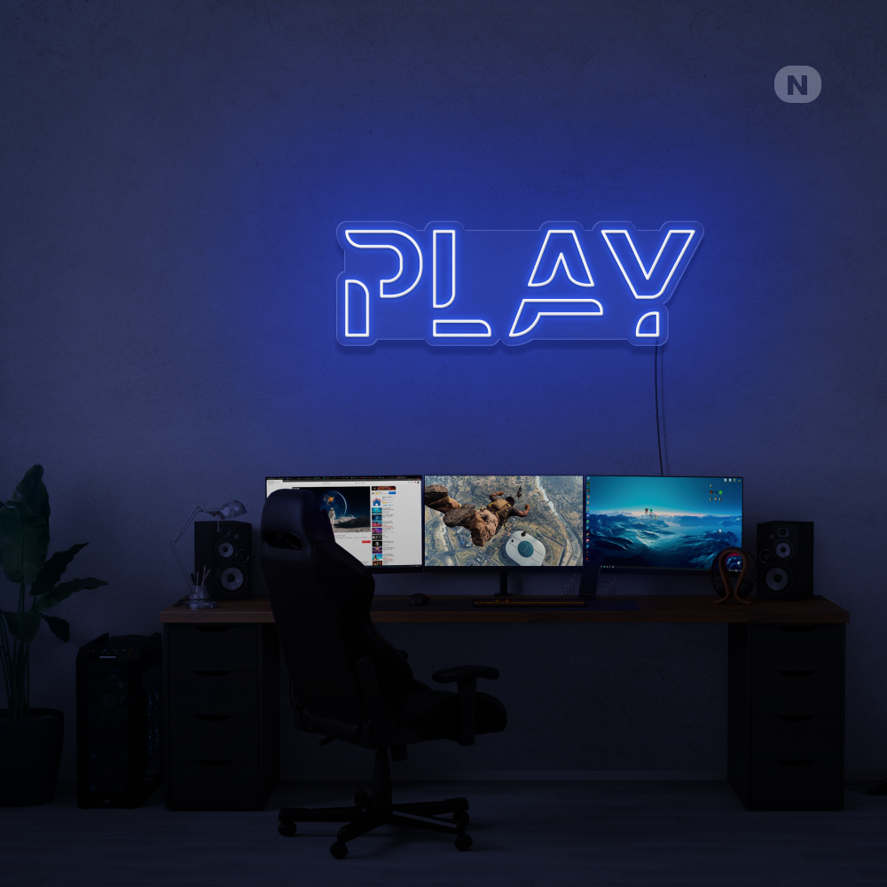 Neonskilt Play