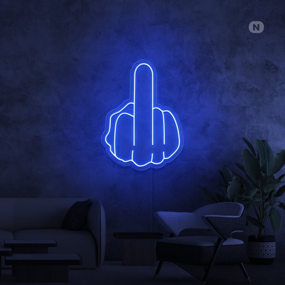 Neonskilt Langfinger