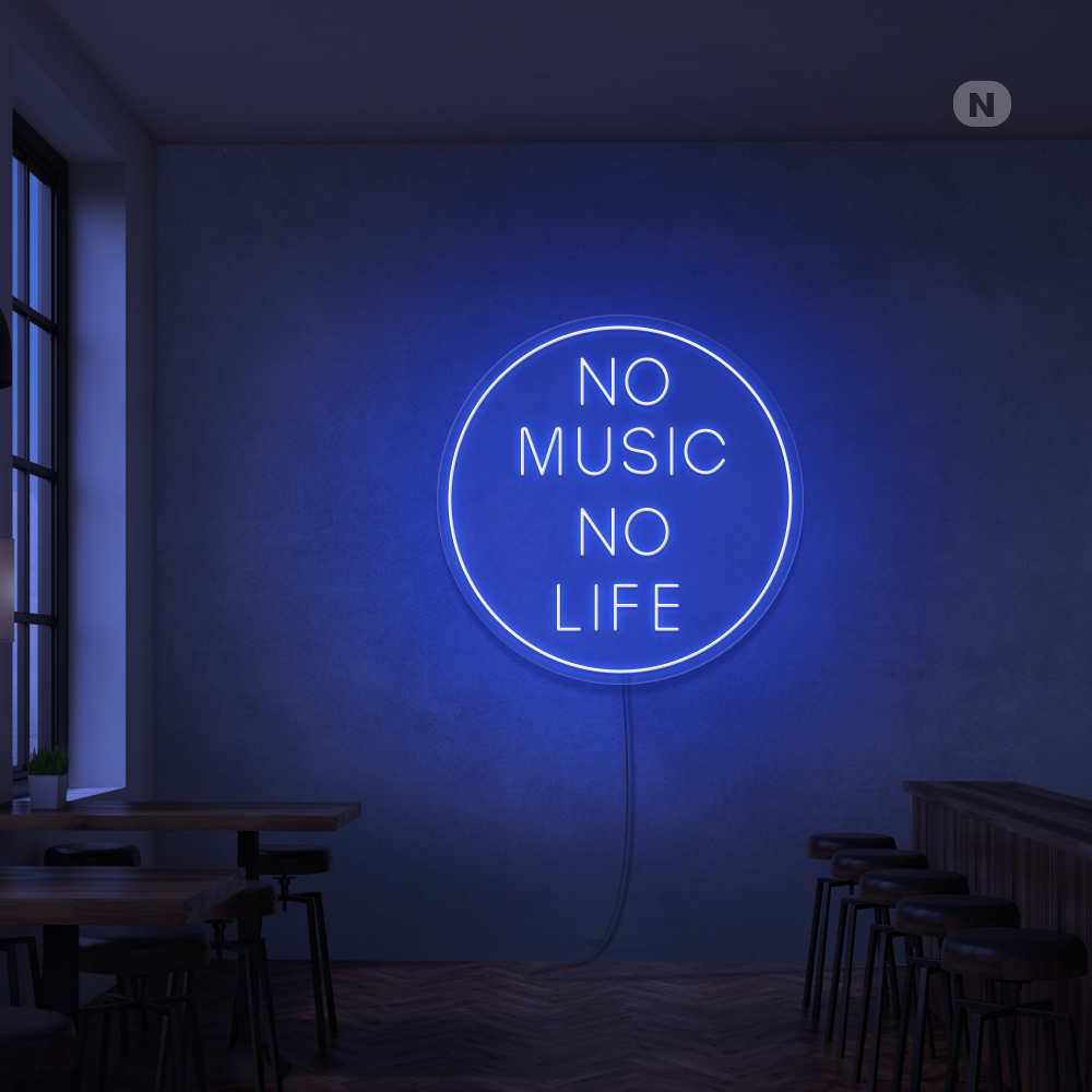Neonskilt Musik