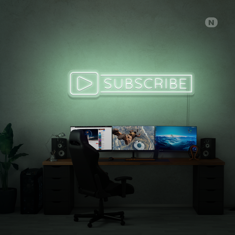 Neonskilt Subscribe