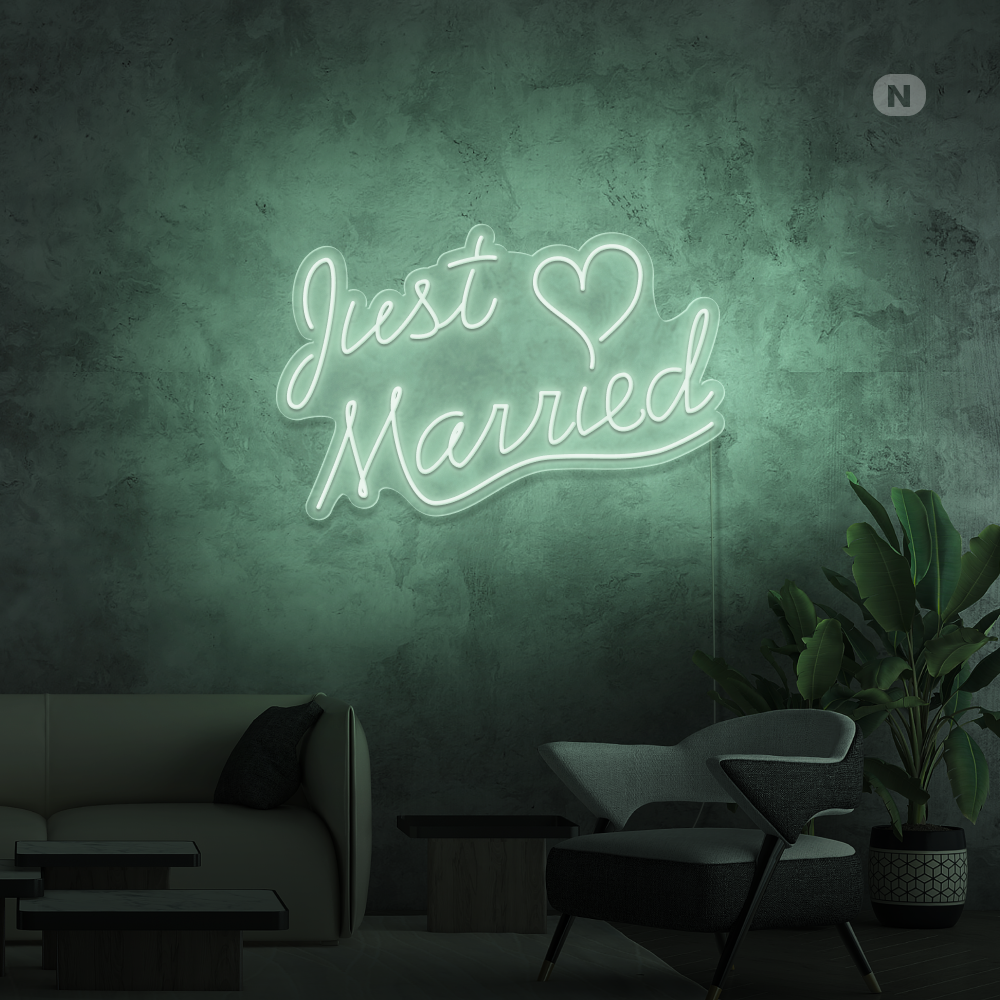 Neonskilt Just Married