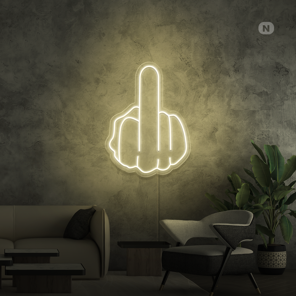 Neonskilt Langfinger
