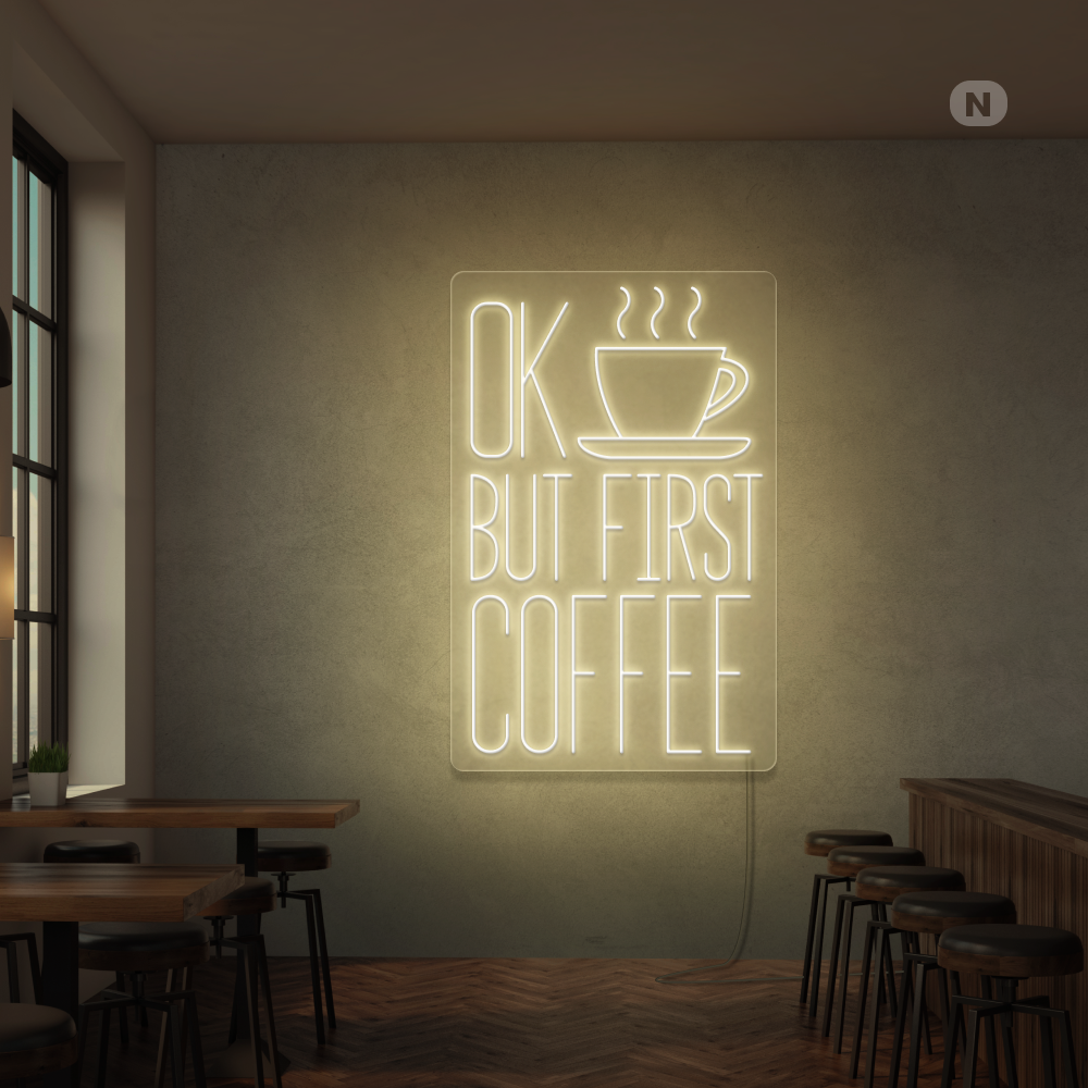 Neonskilt Kaffe
